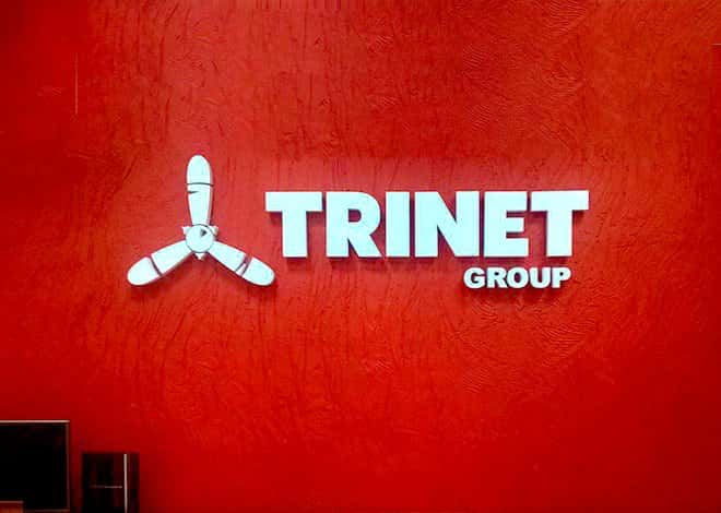 Рекламная объемная вывеска для Trinet Group